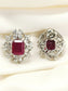Nayra Ruby 92.5 Silver American Diamond Tops
