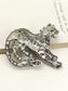 Sahadev Green Tiger Men's Brooch