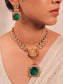 Irina Green Kundan Necklace Set