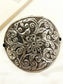 Shalesh Plain Oxidised Floral Carved Men's Bajubandh