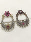 Warisha Majenta Oxidized Earring
