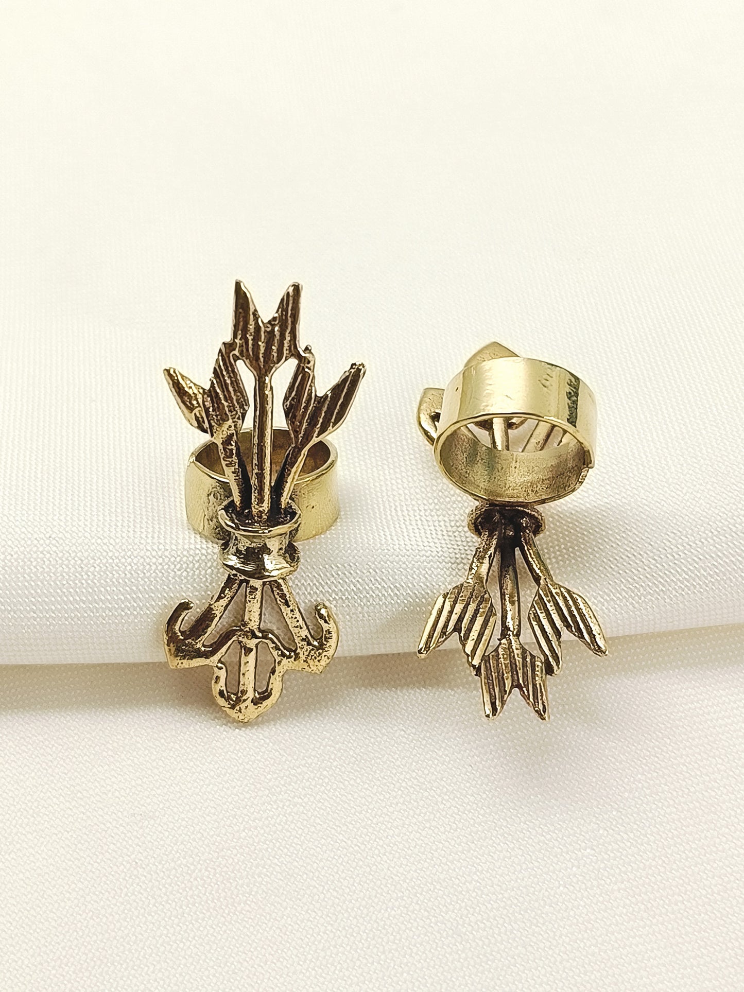 Reigna Golden Men's Earrings