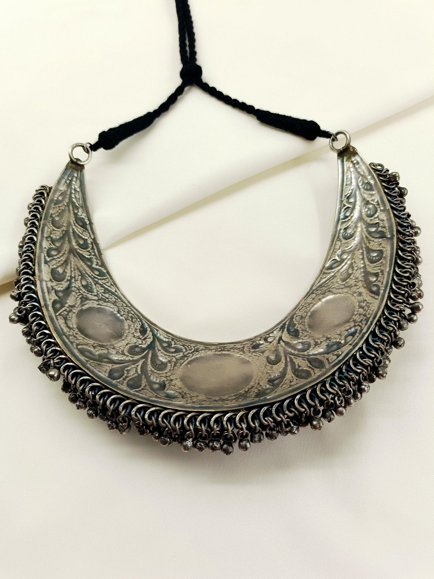 Anjuri Multi Colour Oxidized Radha Krishna Pichwai Neckpiece
