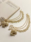Nyra White Boutique Jhumki With Side Chain