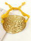 Azill Golden Oxidized Floral Carved Men's Bajubandh