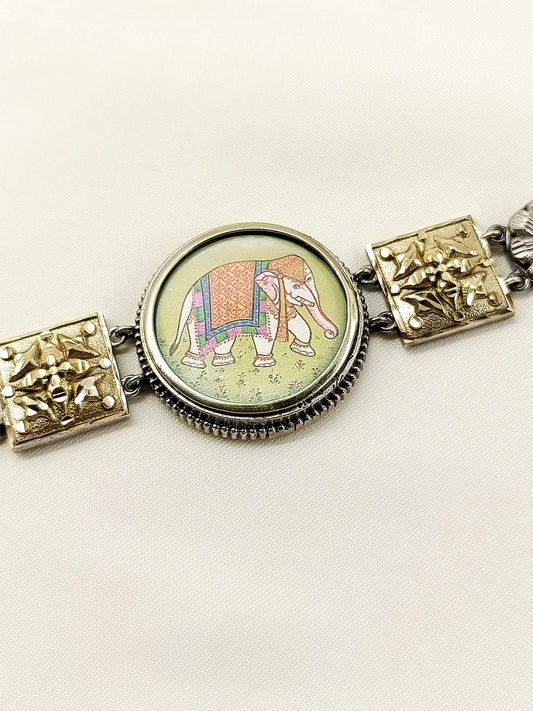 Palash Gaja Elephant Miniature Art Men's Neckpiece