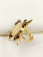 Shubhika Wine Brown Victoria Ginni Coin Boutique Finger Ring