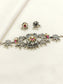Masira Grey Oxidized Choker Set