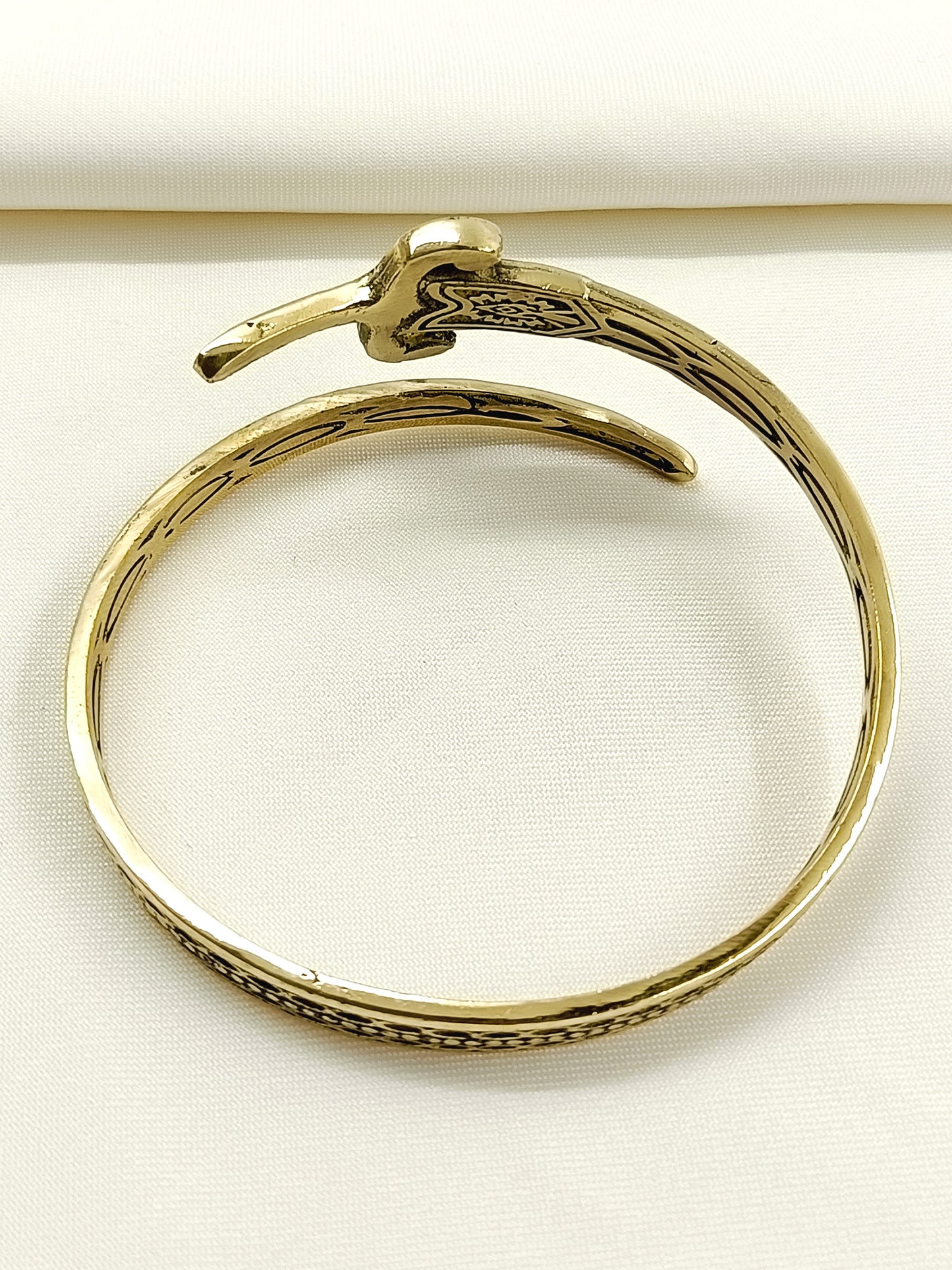 Praneel Golden Men's Bracelet