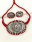 Baina Coral Oxidized Choker Set
