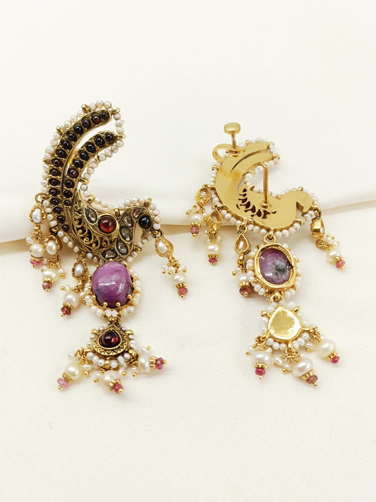 Moh Multi Colour 92.5 Silver Earring