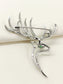 Zakirah Silver Reindeer Brooch