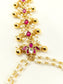 Sindura Majenta Kundan Hathphool Set Of 2
