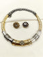 Saarika White Oxidized Hasli Styled Choker Set