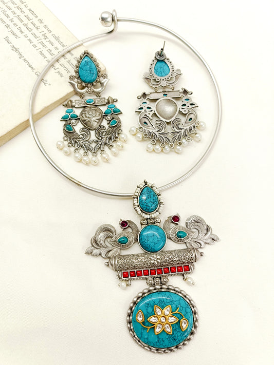 Sammi Firozi Hasli Style Necklace Set