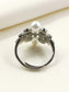 Anokhi Silver American Diamond Finger Ring