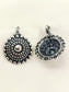 Ryka Oxidized Silver Tribal Mandala Cuff Pair