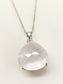 Xamiya Baby Pink 92.5 Silver Rose Quartz Crystal Pendal