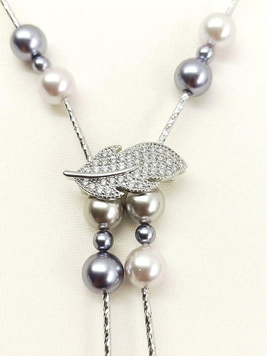 Navika Grey Beads Neckpiece