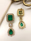 Anuprabha Emerald Victorian Earrings