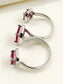Gabriella Ruby American Diamond Finger Ring
