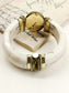 Aarun Sky Blue Bone Men's Bracelet