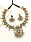 Chitrini Multi Colour Ganesh Ji Oxidized Necklace Set