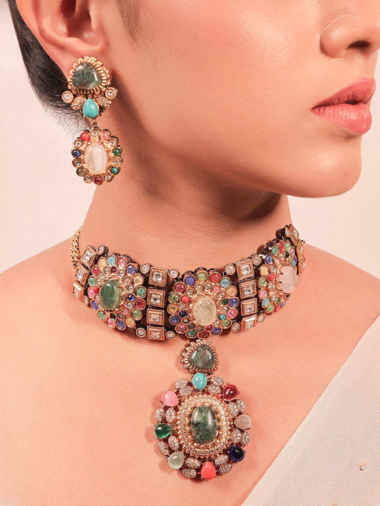Samridhi Multi Colour Boutique Choker Set