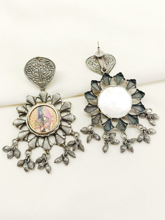 Mrunali Multi Colour Oxidized Earring