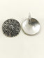 Yogi Silver Mandala Coin Men's Ear Cuff