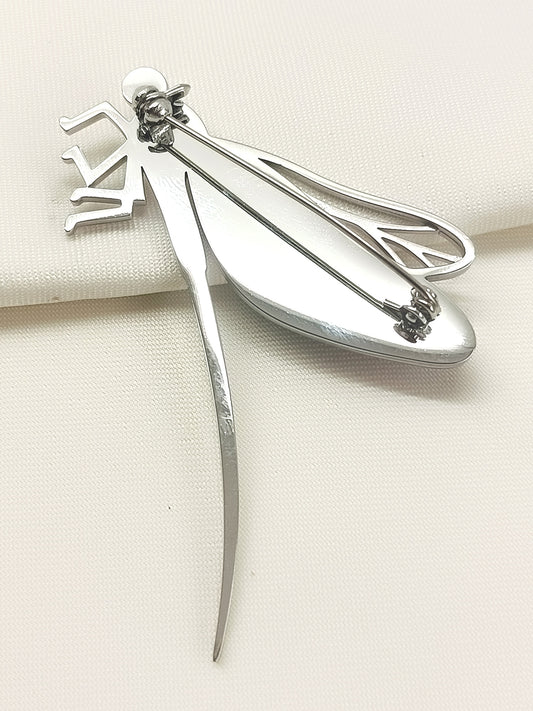 Ena Brown Dragonfly Brooch