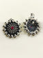 Bharti Ruby Surya Mandala Rava Clip Oxidized Cuff Pair