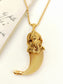 Madhul Golden Ganesh Claw Men's Neckpiece