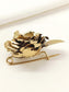 Manan Golden Rose Brooch