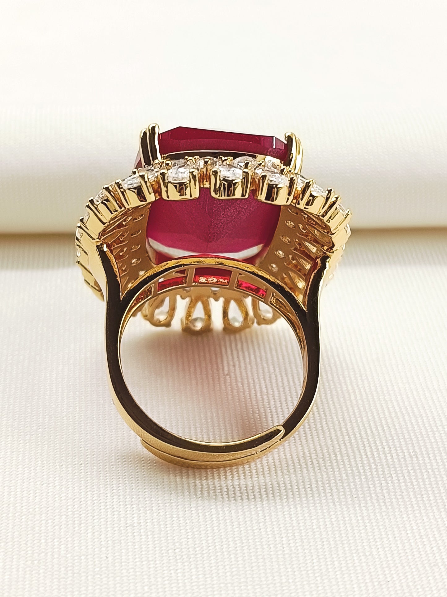 Irie Ruby American Diamond Finger Ring