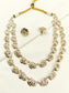 Aashritha White Pearl Jadau Necklace Set