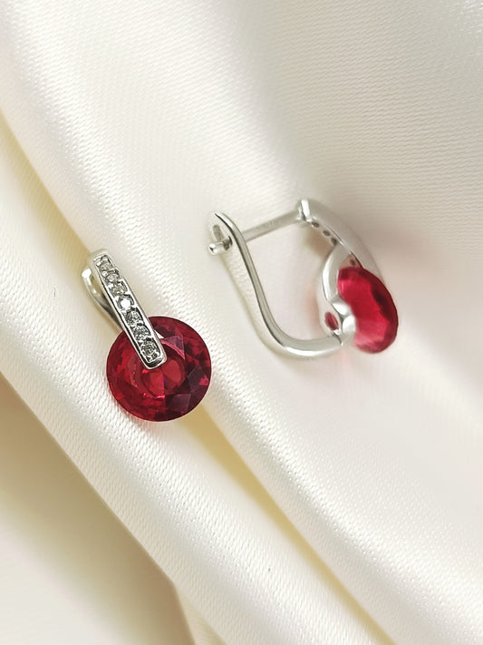 Buddhi 92.5 Silver Ruby Stone Bali