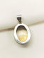 Parvya Yellow 92.5 Silver Citrine Stone Pendal