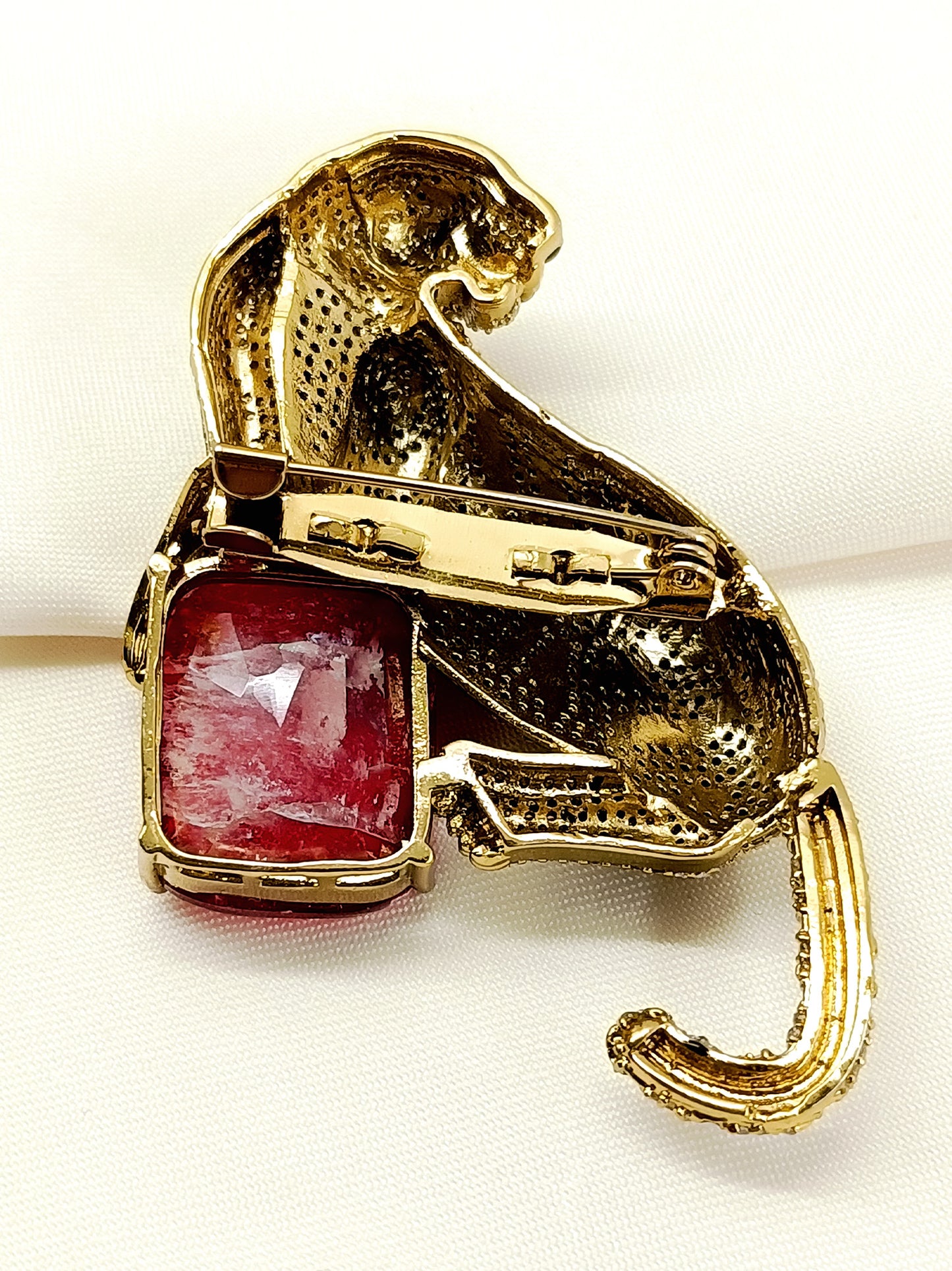 Chitakash Ruby Leopard Men's Brooch
