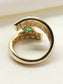 Aria Green 92.5 Silver American Diamond Finger Ring