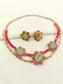 Lavika Pink American Diamond Choker Set