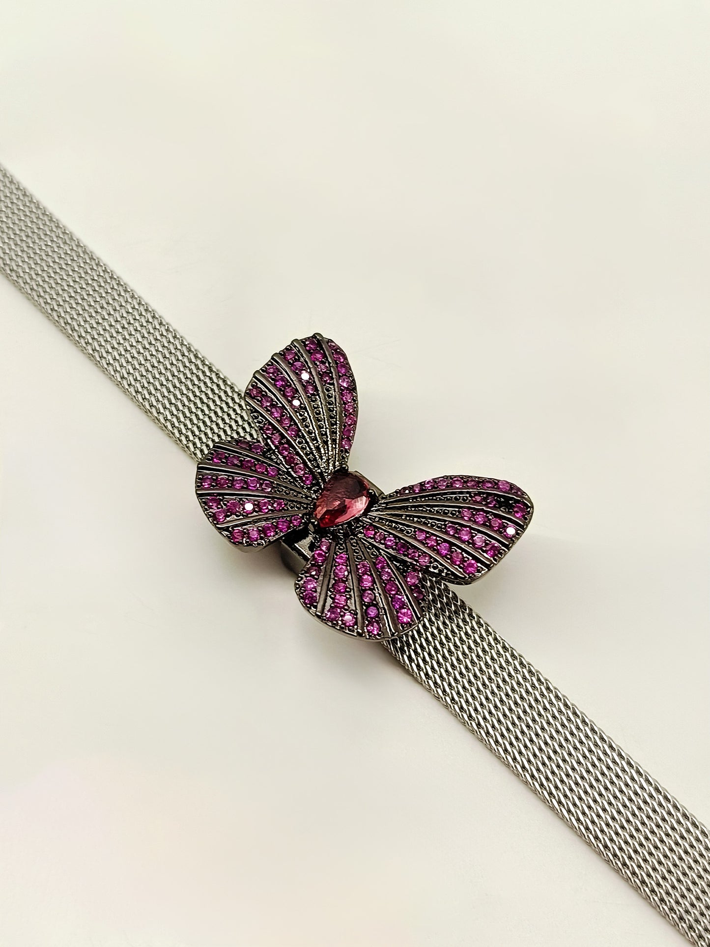 Truba Ruby Butterfly Shape Victorian Bracelet
