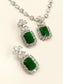 Reet Green American Diamond Set