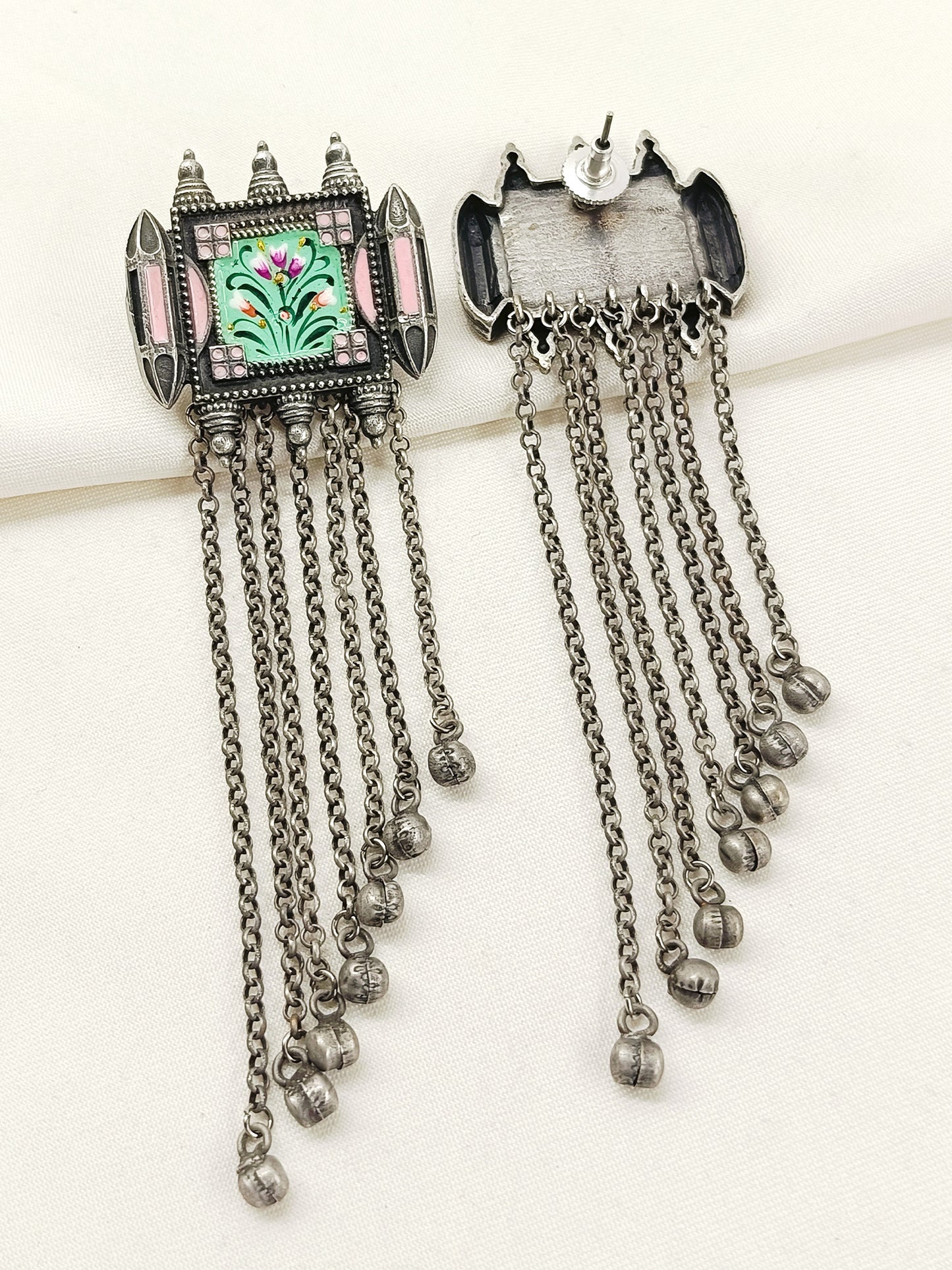 Eden Multi Colour Oxidized Earring
