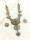 Miya Multi Colour Oxidized Necklace Set