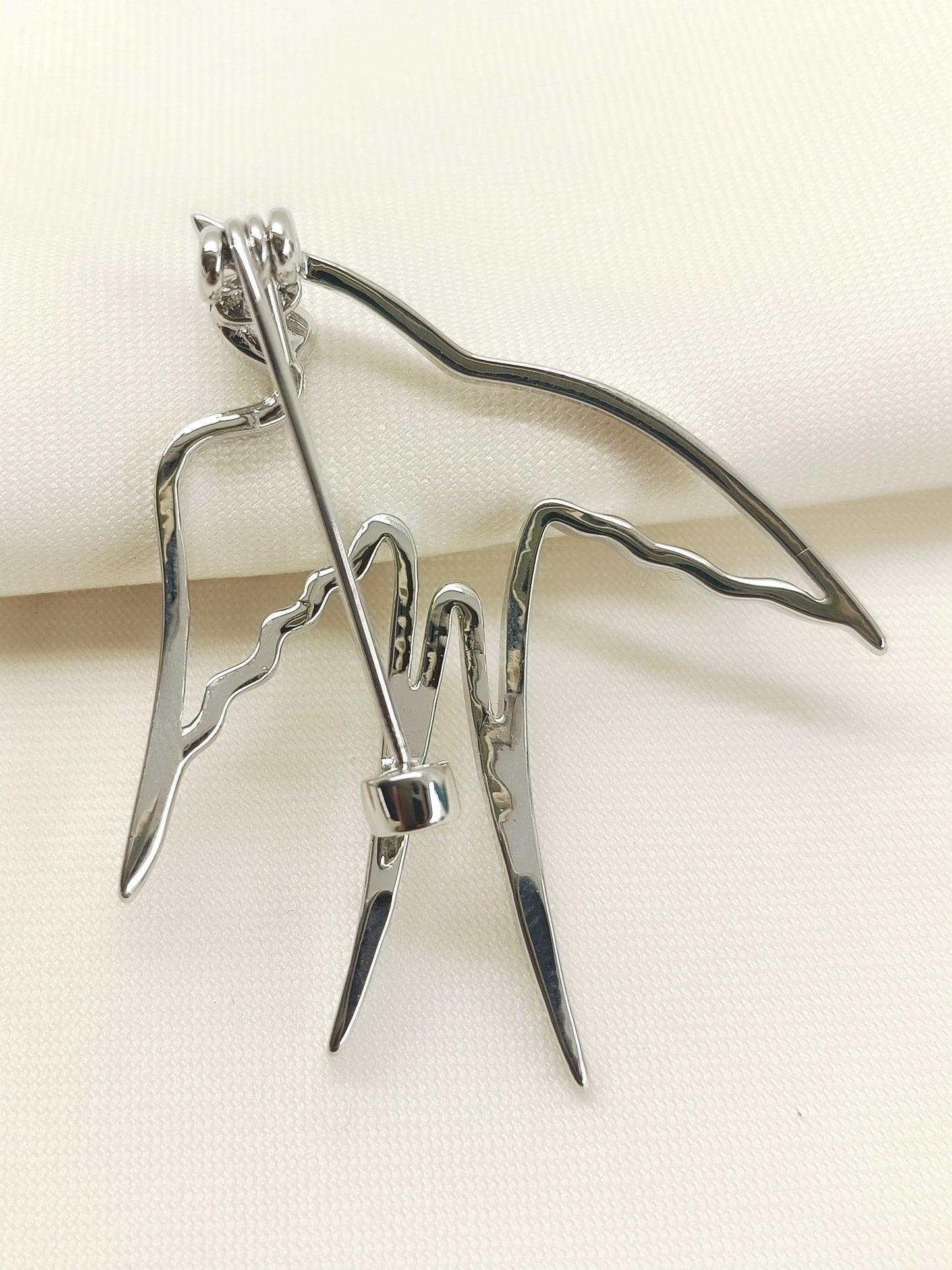 Miya Silver Bird Brooch
