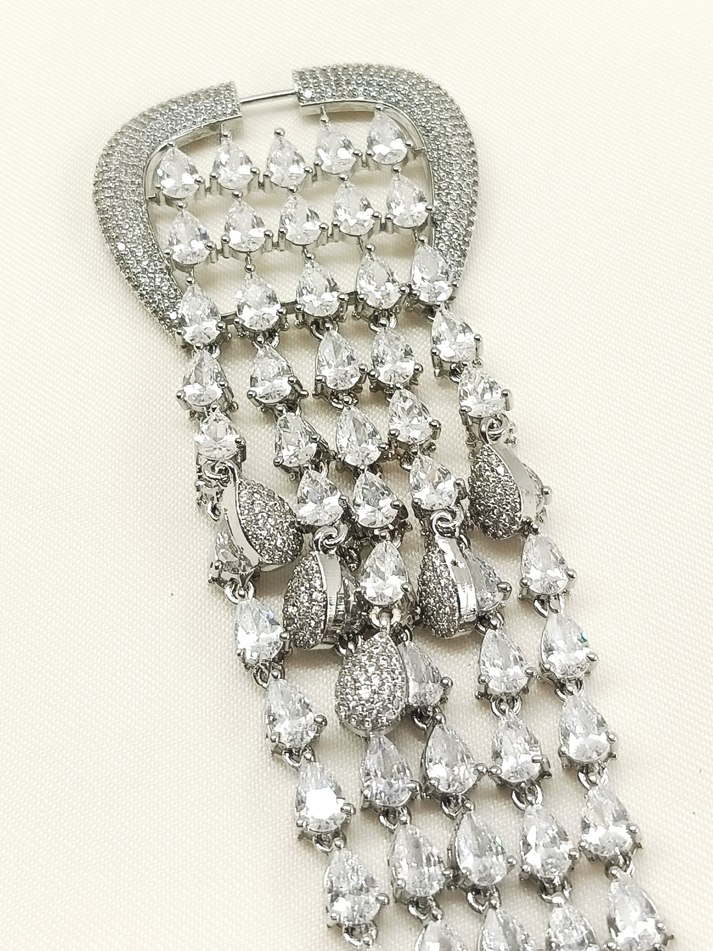 Chanchari White American Diamond Bracelet