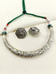 Kavya Green Tribal Oxidized Hasli Choker Set