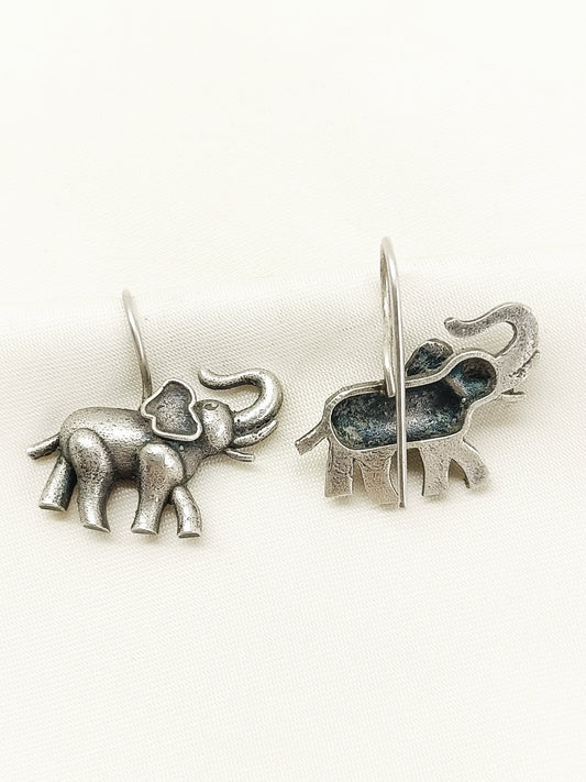 Wricha Plain Oxidized Earring