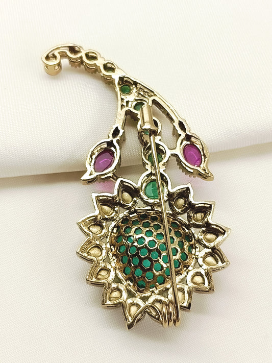 Umang Green Men's Brooch